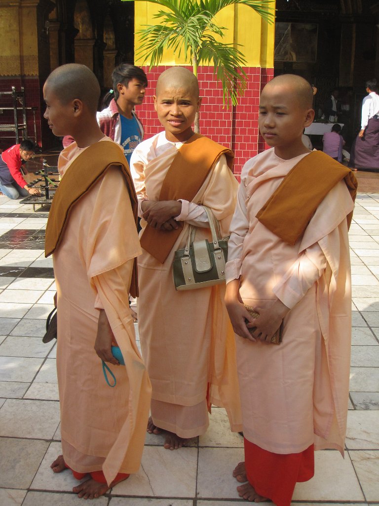 12-Female monks in the Mahamuni Pagoda.jpg -                                